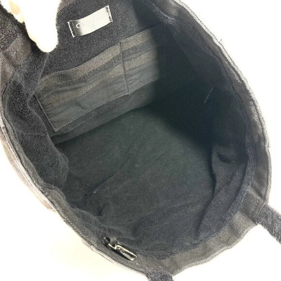 CHANEL Logo CC CC Mark Shoulder Bag, Shoulder Bag, Beach Bag Tote Bag pile Black - Picture 5 of 11